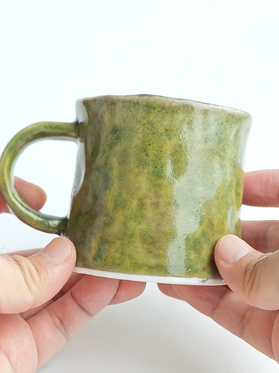 Shino Green Ceramic Mug 210ml